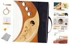 Harp Autoharps Lyre Humanized Design Of The Moon Harps, 19 string Brown