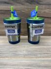2 new Contigo Kids 100% Spill Proof Insulated Stainless Steel Straw Tumbler 12oz