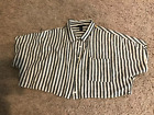 LADIES STRIPED CROP TOP BLOUSE BY FOREVER 21...SIZE LARGE