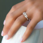 White Gold Wedding Ring Round Cut Diamond 1.10 Ct IGI GIA Real Lab Created 14K