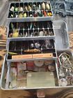 Vintage UMCO Tackle box FULL Lures, Collectibles, Accessories, Literature, Etc
