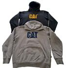 Lot Of Two Caterpillar Sweatshirt Mens L Black And Gray CAT Workwear Hoodie Zs L