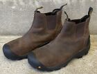 KEEN Utility Lansing Chelsea Men's Steel Toe Brown Leather Boots Size 8.5