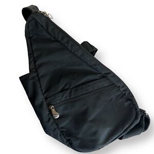 AmeriBag Healthy Back Bag Black Nylon Sling Backpack Outdoors