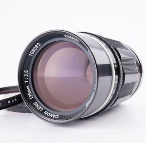 EX+++++ Canon 135mm f/3.5 MF Lens LTM L39 for Leica Screw Mount w/ Filter JAPAN