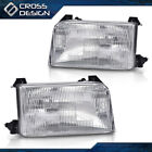 Pair Clear Halogen Headlights Set Left & Right Side Fit For 1992-1996 Ford F-150 (For: 1996 Ford F-150)
