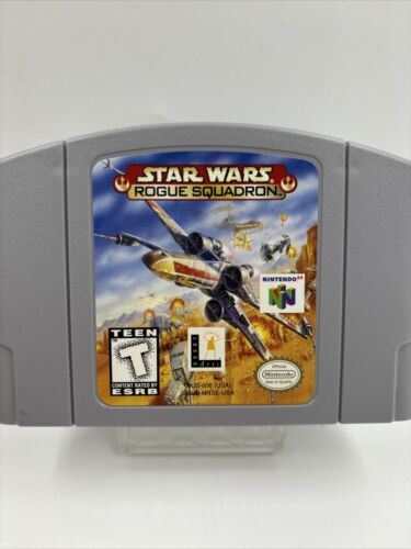 🔥🔥Star Wars Rogue Squadron Nintendo N64 Authentic Game Cart Tested VG COND.