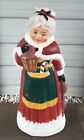 Vintage Mrs Santa Claus TPI Christmas Blowmold Mrs Claus w/ Lantern