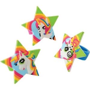 Unicorn Birthday Party Supplies Party Favors Rings - Set of 40