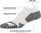 Gildan Mens Strategic Cushion No Show Socks With Tab Back, 6, 12 or 18 pair