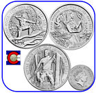 2021-2022 GB Robin Hood, Maid Marian, Little John 3-1 oz £2 Silver Coins in caps