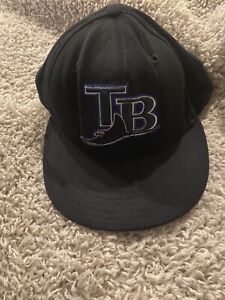 Vintage Tampa Bay Devil Rays Hat Cap Adult One Size 7 1/8 USA Made Casual Mens *