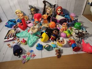 Lot Girls Figures Toys Lot Easter Bssket, Disney ,LOL doll,  McDonald's Toys,