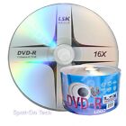 25 LSK MEDIA DVD DVD-R LOGO Blank Disc 16X 4.7GB/120Min Dup Grade - in sleeves