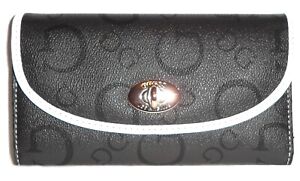 GUESS Hasher Coal Trifold Clutch Wallet NWT