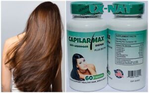 Capilar Max 60 Cap Vitamins Anti-Androgen Plus Biotin Control Hair Treatment