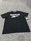 Reebok Mens Iconic 3D Vector CVC Jersey Tee Shirt- Black -Medium-Brand New w Tag