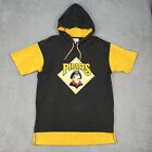 Vintage Starter Pittsburg Pirates Shirt Adult Medium Black Yellow Hoodie 1990s