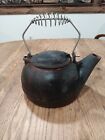 Antique/Vintage Cast Iron Tea Kettle Coffee Tea Pot Swivel Lid