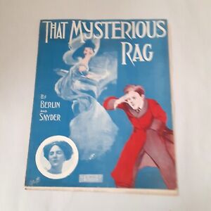 New ListingVintage 1910 sheet music That Mysterious Rag Berlin & Ted Snyder