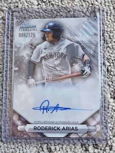 New Listing2023 Bowman Sterling Roderick Arias Wave Auto /125 Yankees Prospect