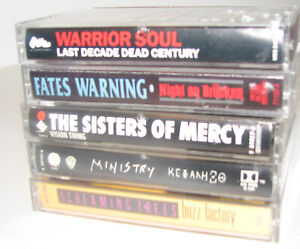 Metal and Grunge cassettes lot of 5 (Fates Warning-Warrior Soul) plus