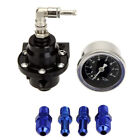 Universal Adjustable Tomei Fuel Pressure Regulator Type-S With Gauge Black