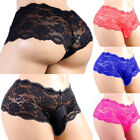 Men Sexy Lace Pouch Sissy See-through Underpants Sheer Panty Lingerie Underwear
