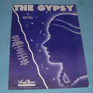 New ListingVINTAGE SHEET MUSIC: THE GYPSY BY BILLY REID  - LEEDS MUSIC CORP. - 1946