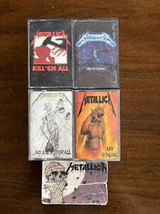 New ListingMetallica Cassette Tapes Lot Of 5 Thrash Metal