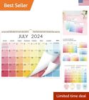 2024-2025 Wall Calendar - Monthly Overview, Ruled Blocks, Thick Paper - 15