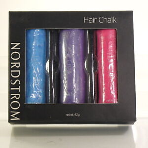 NORDSTROM HAIR CHALK  W/3 COLORS EACH BOX ; PURPLE+PINK+BLUE (REG.$14.95)SEALED
