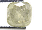 3.17Cts Natural Cushion Shape Solitaire Diamond L-M COLOR 7.68x7.44x5.51 MM