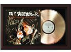 My Chemical Romance Framed Cherry wood Reproduction Signature LP Record Display.