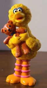 Vtg 1997 TYCO Sesame Street  Big Bird Teddy Bear Henson Muppet PVC Figure Toy