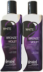 2 LOT Devoted Creations White 2 Bronze Violet Ultra Black Bronzer Tanning Lotion