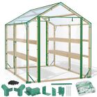 Walk in Greenhouse, 8x6ft Green House for Plants, Include Greenhouse Kit and ...