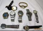 Vintage lot of 9 Timex Men's Watches for Parts Repair RARE !!!