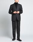 New Sartorio Napoli (Kiton) Men's Super 100s Wool Grey Suit Sz 52 7R