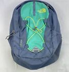The North Face Jester Womens Gray Blue Hiking Day Laptop Sleeve Backpack