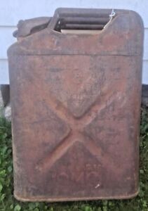 Old Relic US Army WW2 era USA / QMC 1943 Dated Mccord Jerry Can Gas Can (USED)