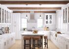 All Wood RTA 10X10 Traditional Elegant White Kitchen Cabinets Raised Panel Door