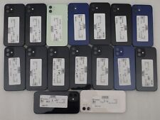 Lot of 16x Apple iPhone 12 (A2172) AT&T LOCKED 11x64GB 5x128GB Black White Blue