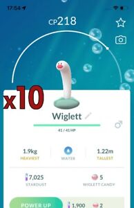 Pokemon TRADE - 10x Wiglett Trades ! Good Chance of Lucky and Good IVs!