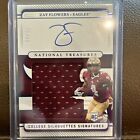 New Listing2023 Panini National Treasures Collegiate Zay Flowers Rookie Patch Auto RC /49