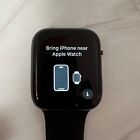 Damaged Apple Watch Series 4 44mm GPS Black Broken Home Button #w4