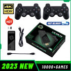 HDMI 4K TV Game Stick Console Built-in 64GB 20000 Retro Games+2 Wireless Gamepad