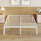 4 Inch Full Size Bed Frame, Heavy Duty Metal Platform Low Bed Frame Full, No Box