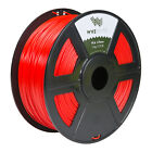 Red PLA 1.75mm WYZworks 3D Printer Premium Filament 1kg/2.2lb