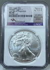 2021 Silver Eagle NGC MS70 MERCANTI SIGNED ~ LAST DAY OF PRODUCTION LDP ~ Type 1